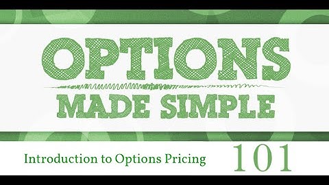 Introduction to Options Pricing