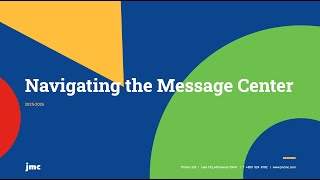 Navigating the Message Center