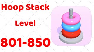 Hoop Stack Level 801-850 Gameplay Walkthrough