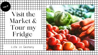 Vlog 38 | Visit Höchst Market | TOUR my FRIDGE...Groceries we typically get in Germany