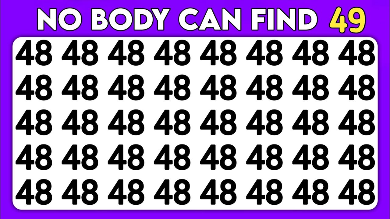 Find the Odd One Out ( Master Edition ) Number and Letter Observation ...