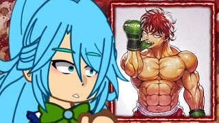 🇧🇷/🇺🇸/🇪🇸 KonoSuba React to Kazuma As Baki – Gacha React