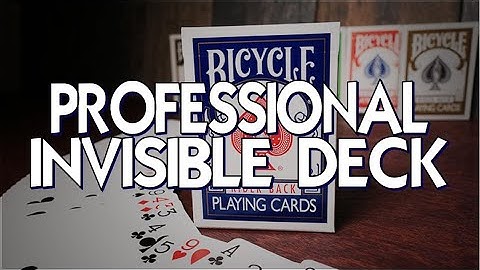 Magic Review - Professional Invisible Deck by  Stevens Magic
