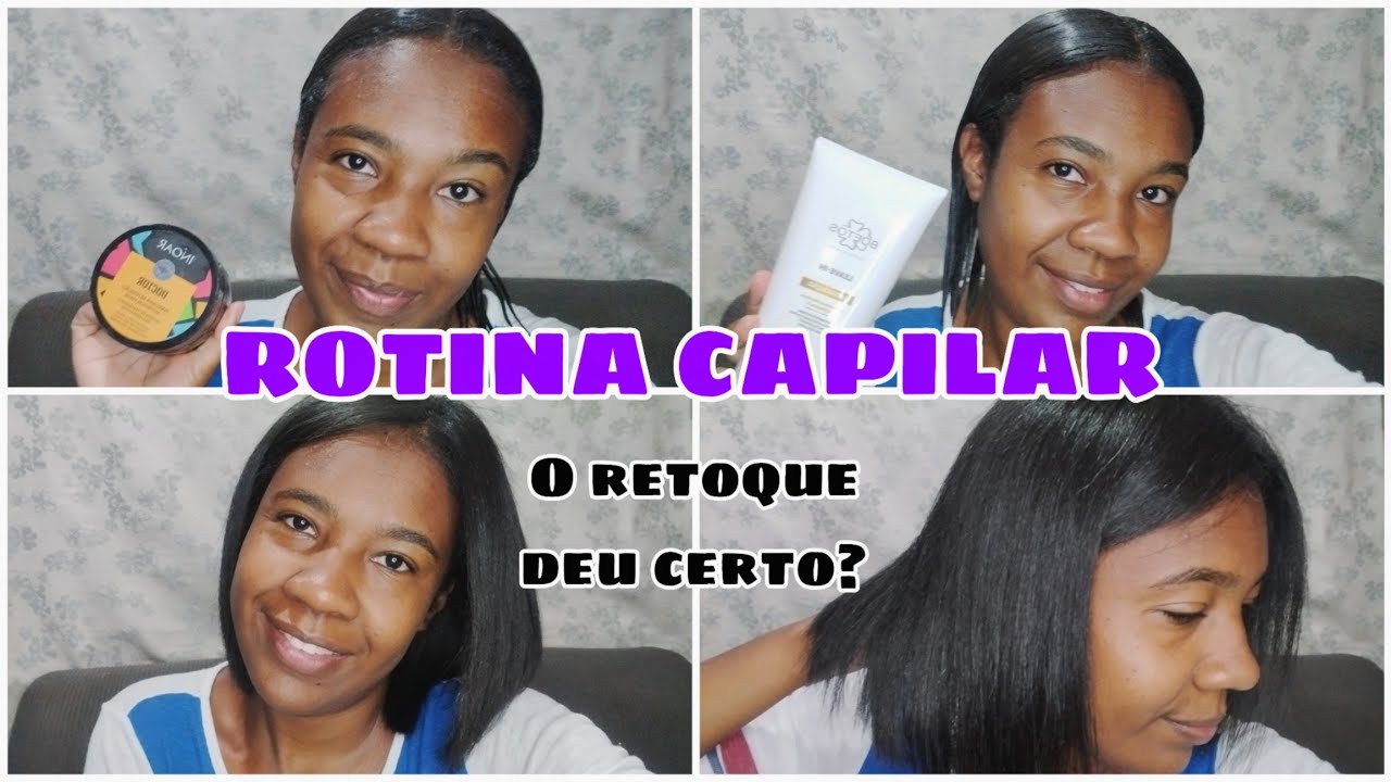 ROTINA CAPILAR!O RETOQUE DEU CERTO?