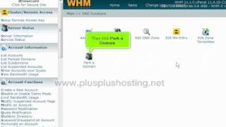How to Park a domain in WHM