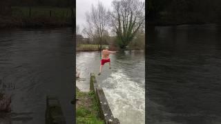 Cold Water Therapy fun in the River Avon coldwatertherapy polarbearbunch wimhof