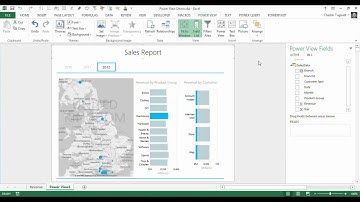 Introduction to the Power View Add-in in Excel - Create a Map Chart