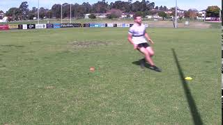 45 Degree Back Pedal Deceleration