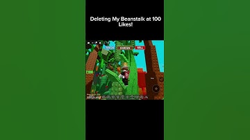 Deleting my beanstalk at 100 likes! #growagarden #beanstalk #roblox #shorts #fyp