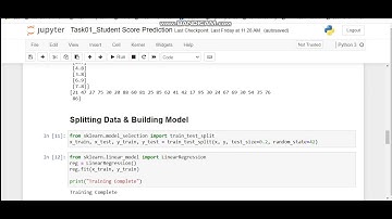 TS1-GRIP-Task-1 Score Prediction Using Supervised Learning.