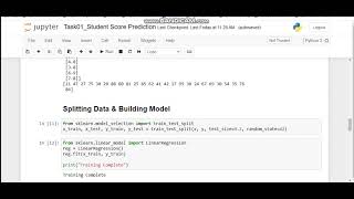 TS1-GRIP-Task-1 Score Prediction Using Supervised Learning.
