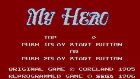 Sega Master System - My Hero Gang Fighter Intro