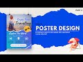 Poster Design With Canva | Flayer Design | Tourist Agency Design | Designtalk |