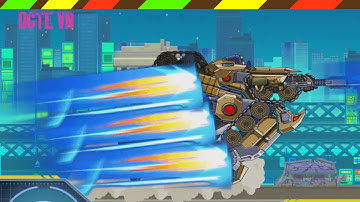 Lắp ráp robot Khủng long Xe Tăng chiến đấu - Robot Tank 2