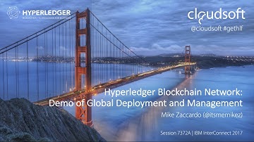 IBM InterConnect 2017 Hyperledger Fabric + Cloudsoft AMP Live Demo