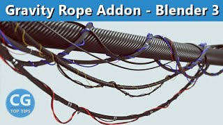 Gravity Rope Addon - Create and simulate ropes easily in Blender 3 screenshot 4
