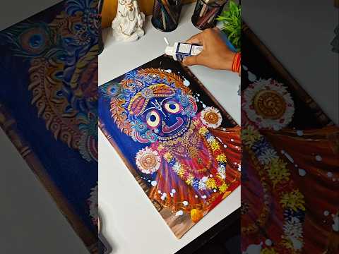 Jagannath painting varnish ⭕❗⭕ #shorts #jagannath #painting #varnish #trending #rathyatra