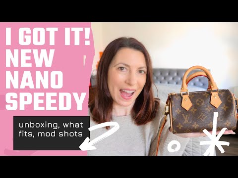 Louis Vuitton Nano Speedy Bag + What it looks like on + What Fits Inside! 