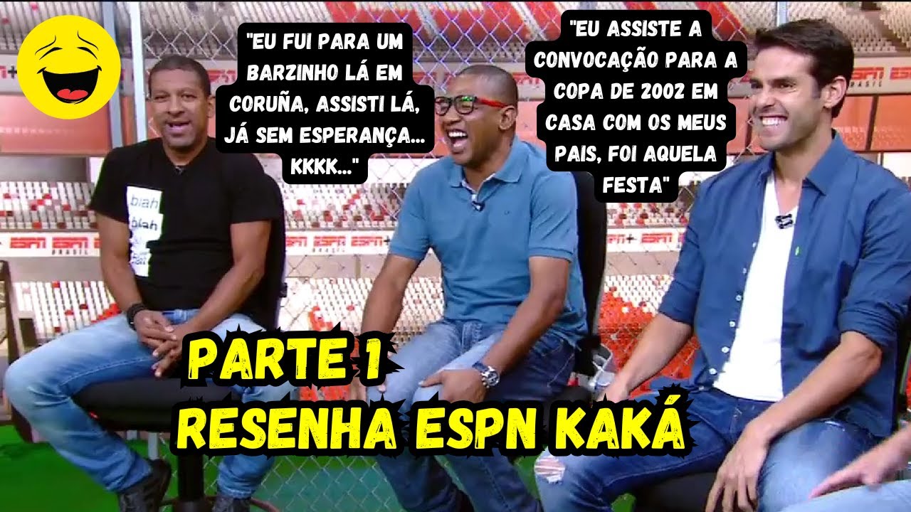 KAKÁ RELEMBRA JOGO ÉPICO NA CHAMPIONS, SELEÇÃO E HISTÓRIAS DA COPA 2002| RESENHA ESPN KAKÁ [PARTE I]
