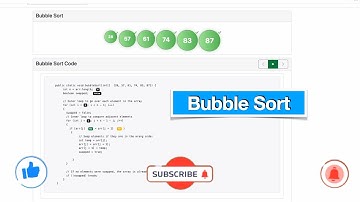 Bubble Sort algorithm l Data structure and step by step animation