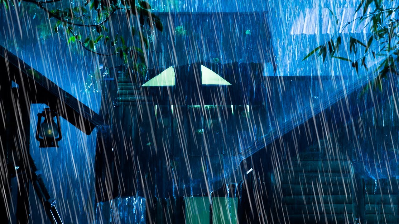 1 Hours of Heavy Rain & Thunder on Tin Roof 🌙 Fall Asleep Easily Tonight