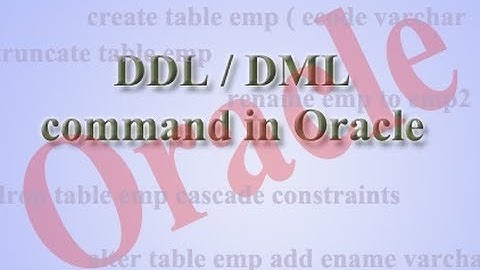 SQL with Oracle 10g XE #7 Using DML Commands!!!