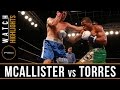 McAllister vs Torres HIGHLIGHTS: March 28, 2017 - PBC on FS1