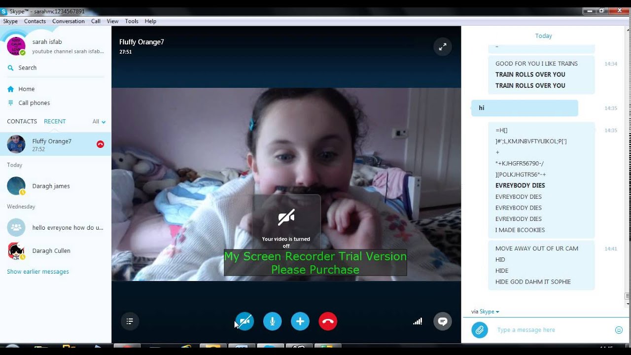 skype with sophie xD - YouTube