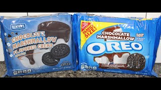 Benton’s (ALDI) vs Nabisco Oreo: Chocolate Marshmallow Cookie Blind Taste Test \& Comparison