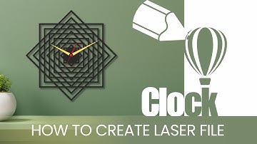 Coreldraw tutorial - How to create clock design file for laser cutting | CorelDRAW in Hindi