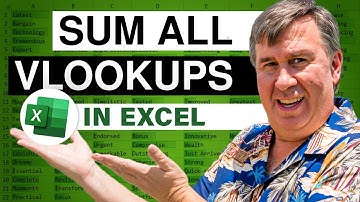 Excel Challenge: Sum all VLOOKUP Formulas - Episode 2184