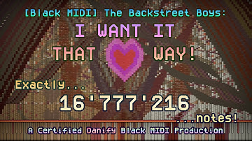 [Black MIDI] I Want It That Way - Backstreet Boys