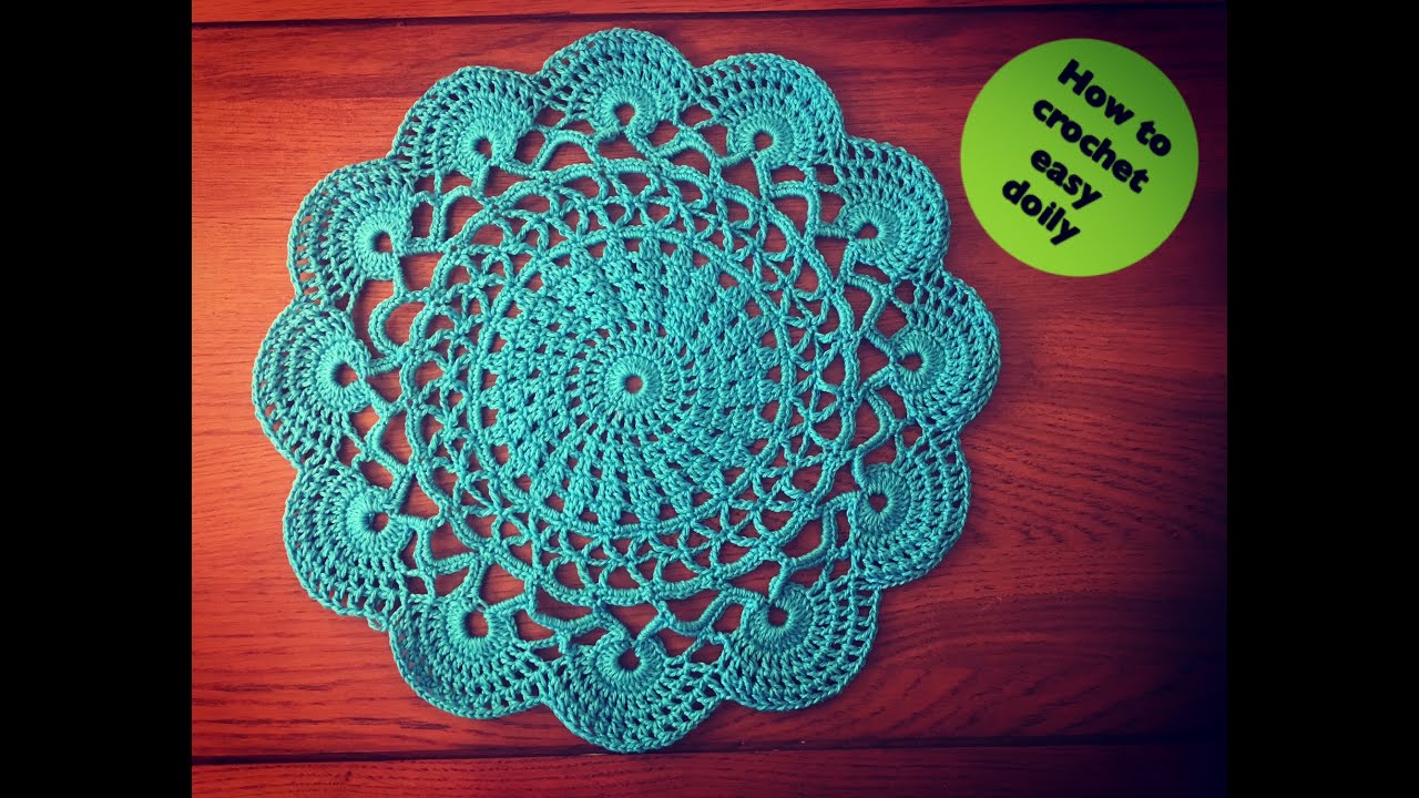 how-to-crochet-easy-doily-youtube