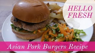 5 Days of Hello Fresh Recipes - Day 2 - Asian Pork Burgers Recipe