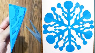 How to make paper snowflake|Paper snowflake|Easy paper snowflake craft #diy #craft