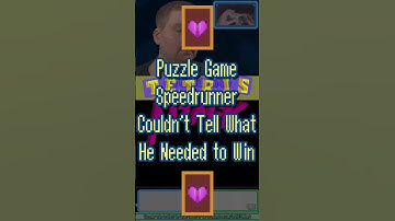 Puzzle Game Speedrunner Couldn