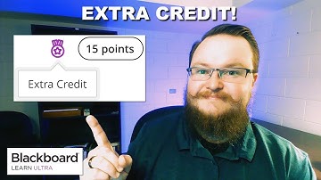 NEW Blackboard Ultra Extra Credit Feature
