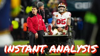 Instant Ysis Of First Half And 49Ers George Kittles Achilles Injury