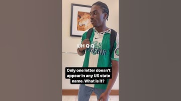 Only one letter doesn’t appear in any US state name. What is it?