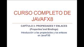 Celebrity JAVAFX8 Capítulo 3 Properties & Bindings en JavaFx8 (Propiedades y Enlaces) (I) Introduccion Profile