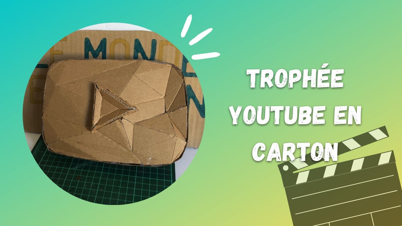 Fabriquer un trophée  3D en carton ! 