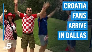 World Cup fans from Croatia and England arrive in North Texas | NBC DFW