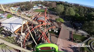 Railblazer is the first coaster of its kind on west coast featuring a
single rail track throughout; design requires rider to straddle rail,
c...