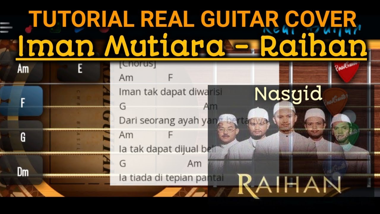 TUTORIAL REAL GUITAR IMAN TAK DAPAT DI WARISI | IMAN MUTIARA - RAIHAN ...