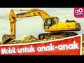 Mobil untuk anak-anak. Anak-anak belajar tentang kendaraan,  Mobil Truk, Excavator. Indonesia.