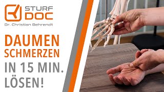 Daumenschmerzen in 15 Minuten lösen