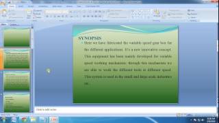 IEEE 2014 MECHANICAL FABRICATION OF VARIABLE SPEED GEAR BOX