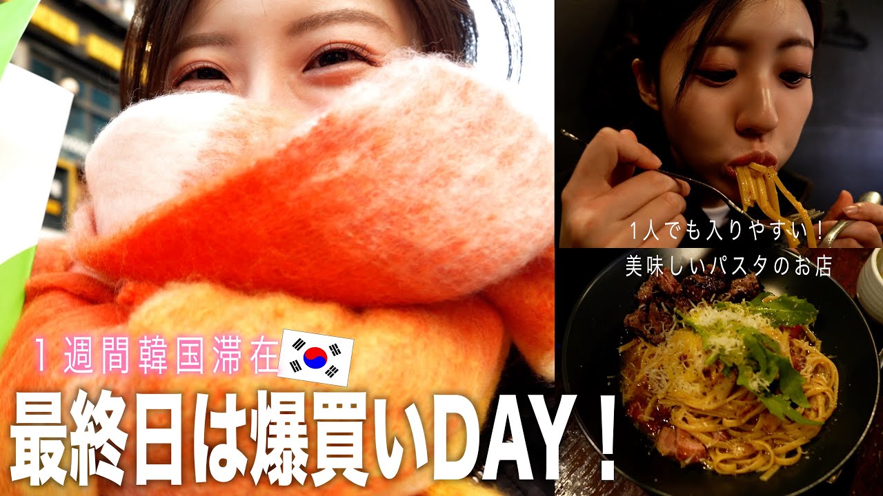 【Vlog】韓国最終日に一人韓国満喫