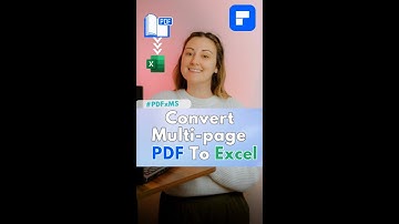 PDFxMS: Convert multi-page PDF form to Excel