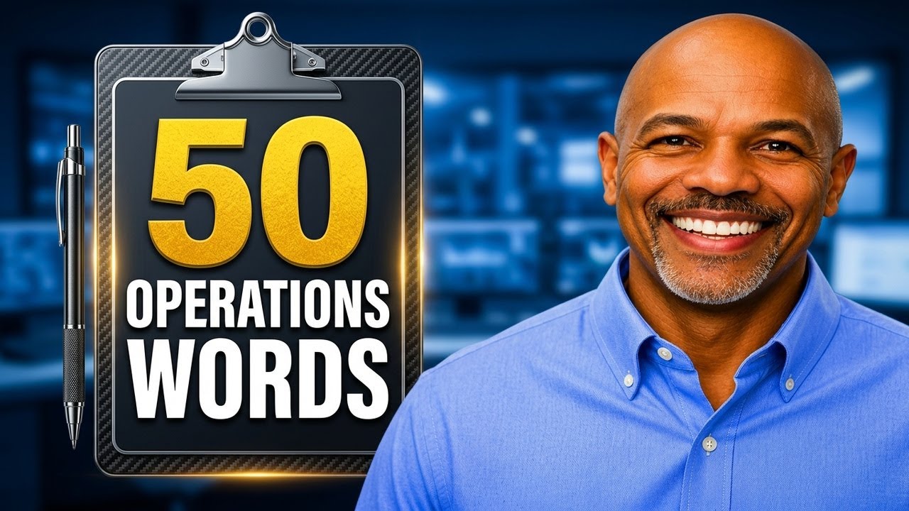 50 Operations Words Professionals Use Every Day at Work - YouTube